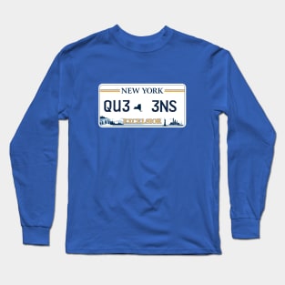 Queens car license plate Long Sleeve T-Shirt